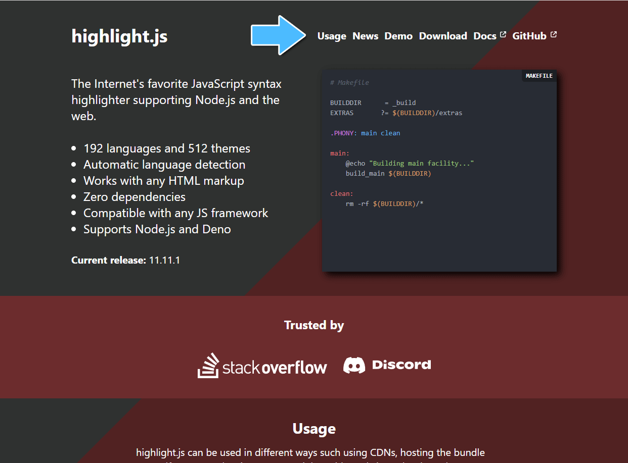 highlight.js 公式サイト